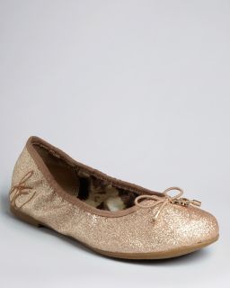 Girls Fiona Bow Ballet Flats   Sizes 13, 1 5 Child