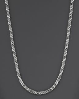 Sterling Caviar Silver Rope Chain Necklace, 16