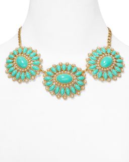 Carolee Floral Stone Statement Necklace, 16