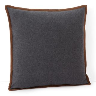 Holden Dark Grey Heather Decorative Pillow, 18 x 18