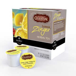 Celestial Seasonings Lemon Zinger Tea K Cups, 18 Pack