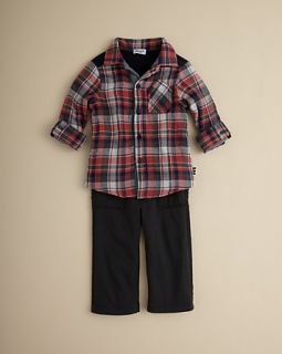  Lawson Plaid Shirt & Pant Set   Sizes 3 24 Months
