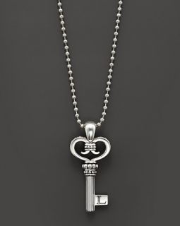 Signature Sterling Silver Key Pendant Necklace, 34