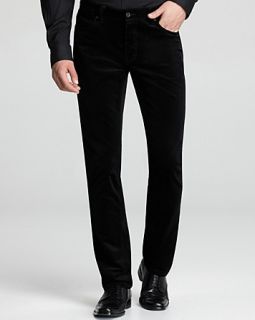 John Varvatos USA LUXE Jeans   5 Pocket Slim Fit Corduroys in Black
