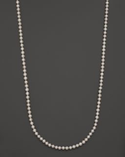 Lagos Sterling Silver Luna Pearl Necklace, 36