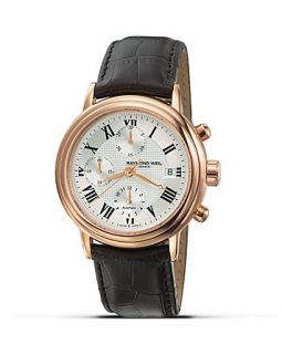 Weil Maestro Watch with Rose Gold PVD Case, 41.5mm