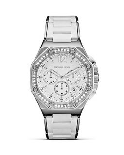 Kors Womens Round Silver and White Watch, 41.5mm