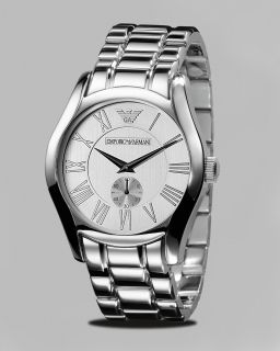 Emporio Armani Mens Classic Vintage Stainless Watch, 43mm