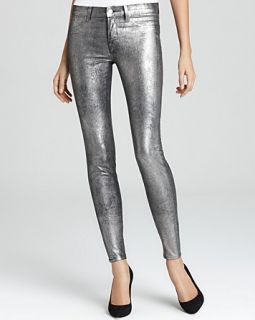 Brand Jeans   Coated Metallic Power Stretch Mid Rise Skinny