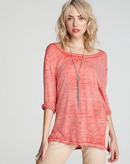 free people tee round two price $ 58 00 color sour cherry size select
