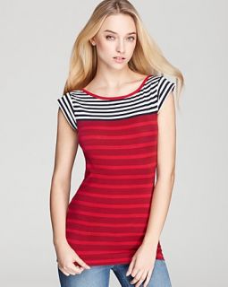 french connection top boulevard stripe price $ 58 00 color burnt