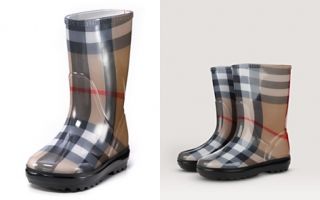 Burberry Unisex Check Rain Boots   Sizes 13, 1 4 Child_2