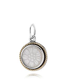 PANDORA Pendant   Sterling Silver, 14K Gold & Mother of Pearl Daisy