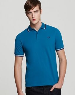 fred perry tipped classic polo price $ 85 00 color teal size select