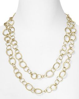 Lauren Ralph Lauren Gold Hammered Link Necklace, 46L