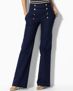 Lauren Ralph Lauren Fisher Double Cotton Pants with Sailor Details