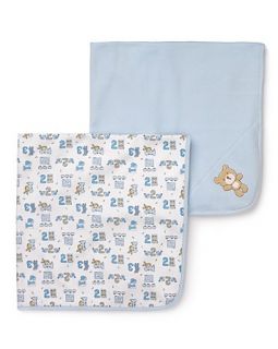 Absorba Infant Boys Swaddle Blankets   2 Pack