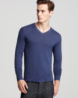 theory leiman v neck sweater price $ 195 00 color mawes blue size