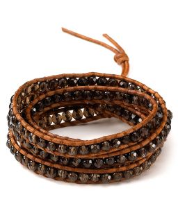 wrap bracelet price $ 190 00 color smoky natural brown quantity 1 2 3