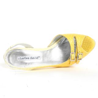 Bryna Heel   Yellow, Charles David, $224.99,