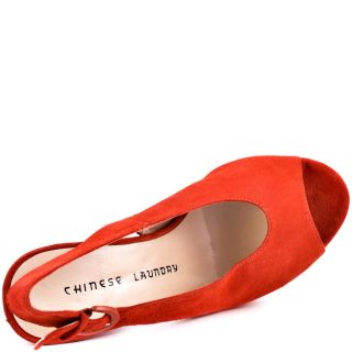 Chinese Laundrys 13 First Stop   Sweet Orange Suede for 114.99
