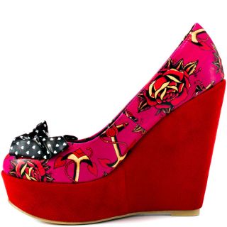 Iron Fists Multi Color Love Me Now Wedge   Pink for 69.99