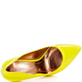 BCBGs Yellow Cielo   Neon Yellow Pat for 84.99
