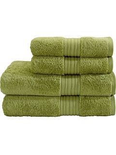 Christy Supreme towels in green tea   