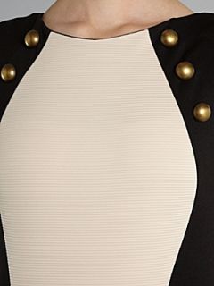 Lipsy Cap sleeve monoprint contour dress Black & Ivory   House of Fraser