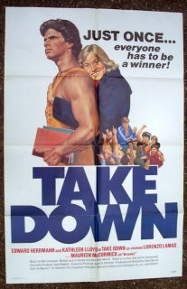 Vintage Take Down One Sheet Movie Poster 1979 Lorenzo Lamas Maureen