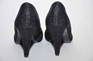 Co Kathryn Black Shimmery Evening Dress Pump Women Shoes 7 M