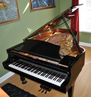 Kawai RX 6 Semi Concert Grand Piano 7 Foot 1997 Polished Ebony Mint