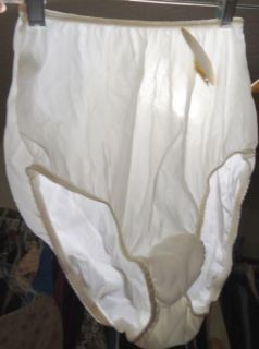 NOS Vintage Sheer White SILKY Nylon Kayser Panties SILKIN 5 USA Made