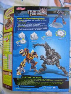 RARE Kelloggs Cereal Boxes Transformers Revenge of the Fallen