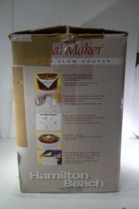 33690BV Meal Maker 7 Seven Quart Qt Slow Cooker Crock Pot Box NR