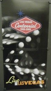 Live from Vegas Double Sided Mini Promo Poster Flat Elvis Sinatra Dean