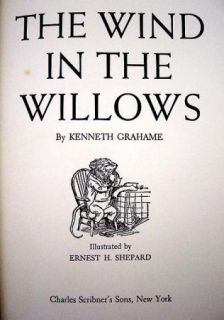 The Wind in The Willows by Kenneth Grahame 1954 HC