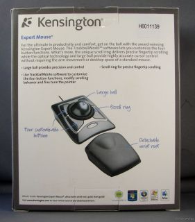Kensington K64325 Expert Mouse Trackball Fingertip Scroll Ring Large