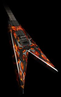 Rich Kerry King Signed and Played Signature Speed V Tribal