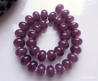 Lina Khan Lampwork Beads Mellow Plums 34MINI