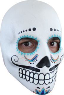 Mens Day of The Dead Dia de Los Muertos Mask