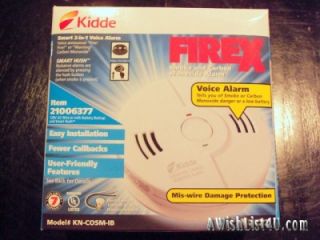 Combination Carbon Monoxide and Smoke Alarm Kidde KN Cosm IB