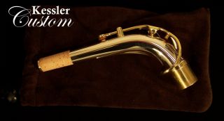 New Kessler Custom Handmade SOLID SILVER Alto Sax Neck   Selmer Tenon
