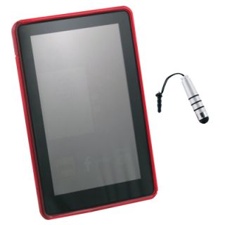 Red s Line TPU Silicone Skin Case for  Kindle Fire 7 Tablet