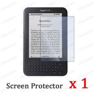Leather Case Screen Protector for  Kindle 3G WiFi