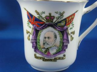 RARE King Edward VII Memoriam Mug Foley Wileman Co