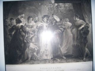 Lithograph of Shakespeares King Henry VIII