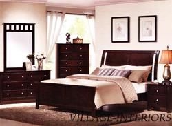 KINGSTON CONTEMPORARY WOOD COMPLETE CAL or KING BED HEADBOARD
