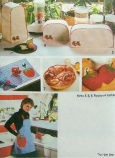 Kitchen Accessories Pattern Simplicity 9255 Appliance Covers