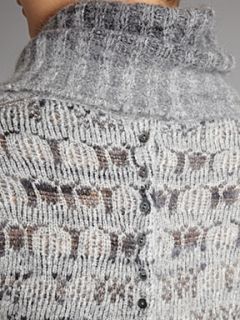 Stefanel Maxi sweater jacquard Light Grey   